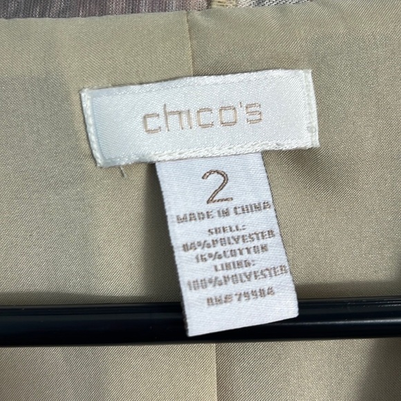 Chico’s Petra Jacquard Patchwork Blazer Size 2 - Picture 5 of 11